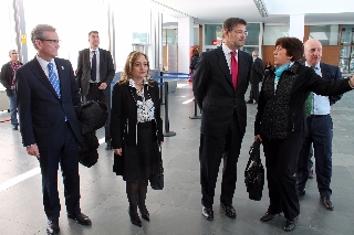 Rafael Catalá durante su visita a los juzgados de Ciudad Real